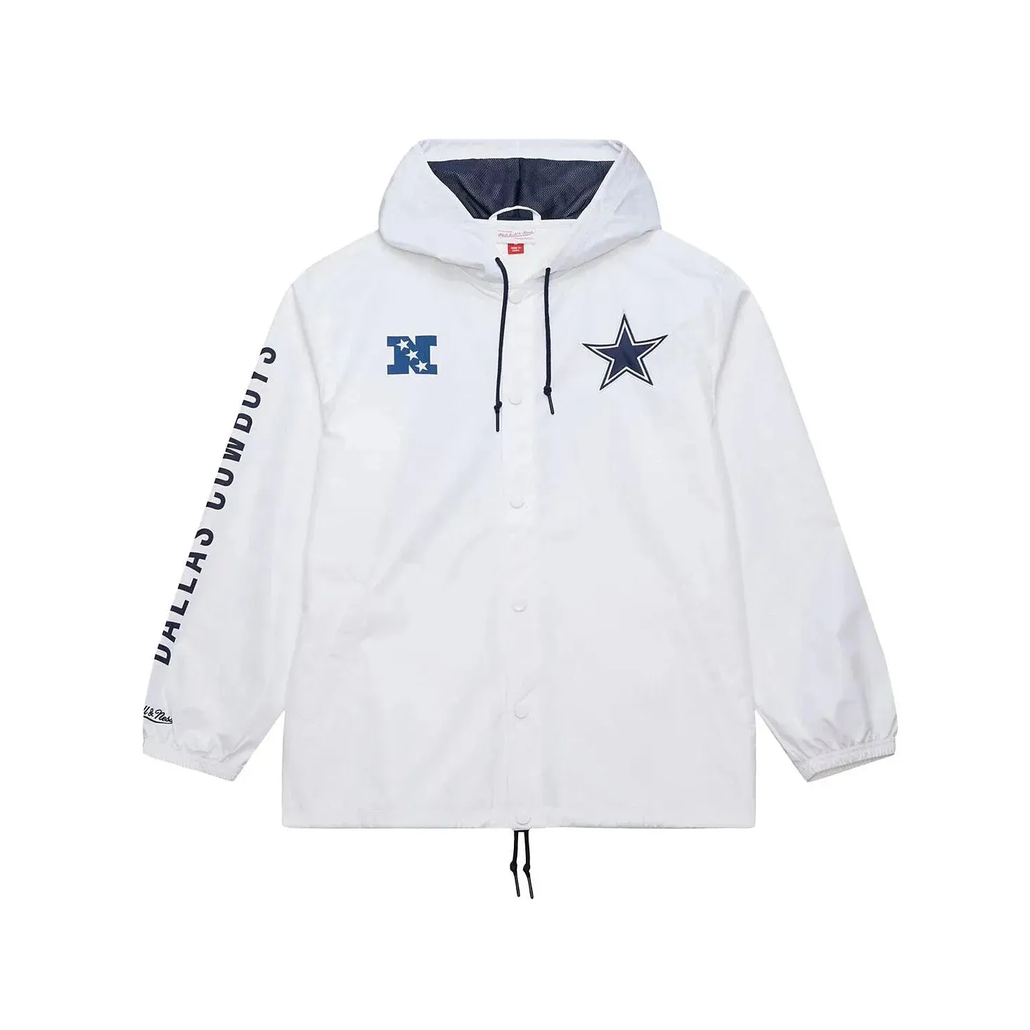 Rugged Outdoor Optimized Mitchell Ness Dallas Cowboys Coaches Full-Snap Hoodie Jacket