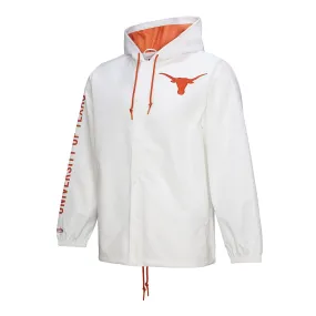 Mitchell Ness Texas Longhorns Coaches Full-Snap Hoodie Jacket Style Staple