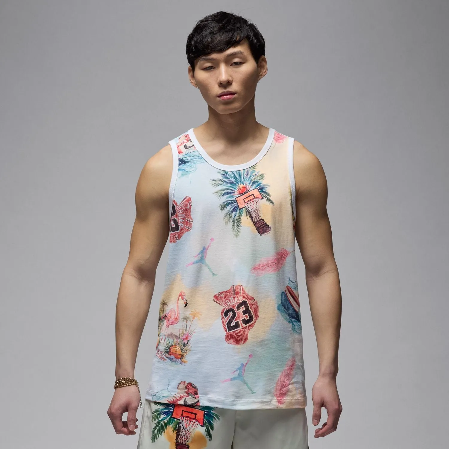 Seamless transition World Tone MJ Flamingo Tank - Mens