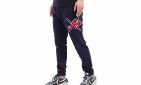MLB Atlanta Braves Mash Up Logo Navy Sweatpants "Navy"
