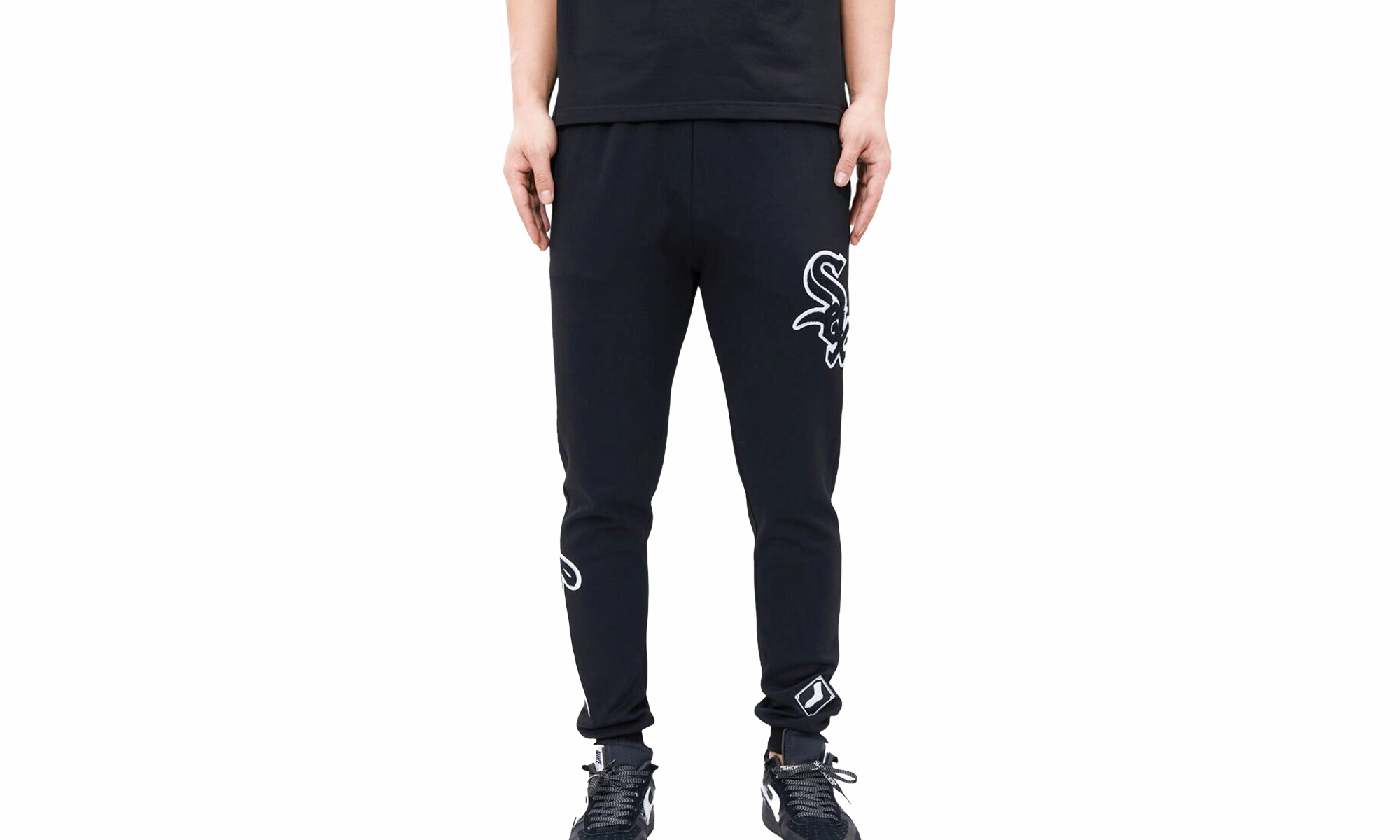 MLB Chicago White Sox Logo Joggers Sweatpants "Black"