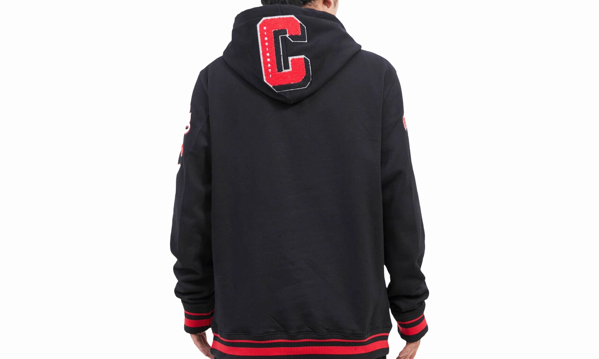 MLB Cincinnati Reds Mash Up Logo P/O Hoodie "Black"