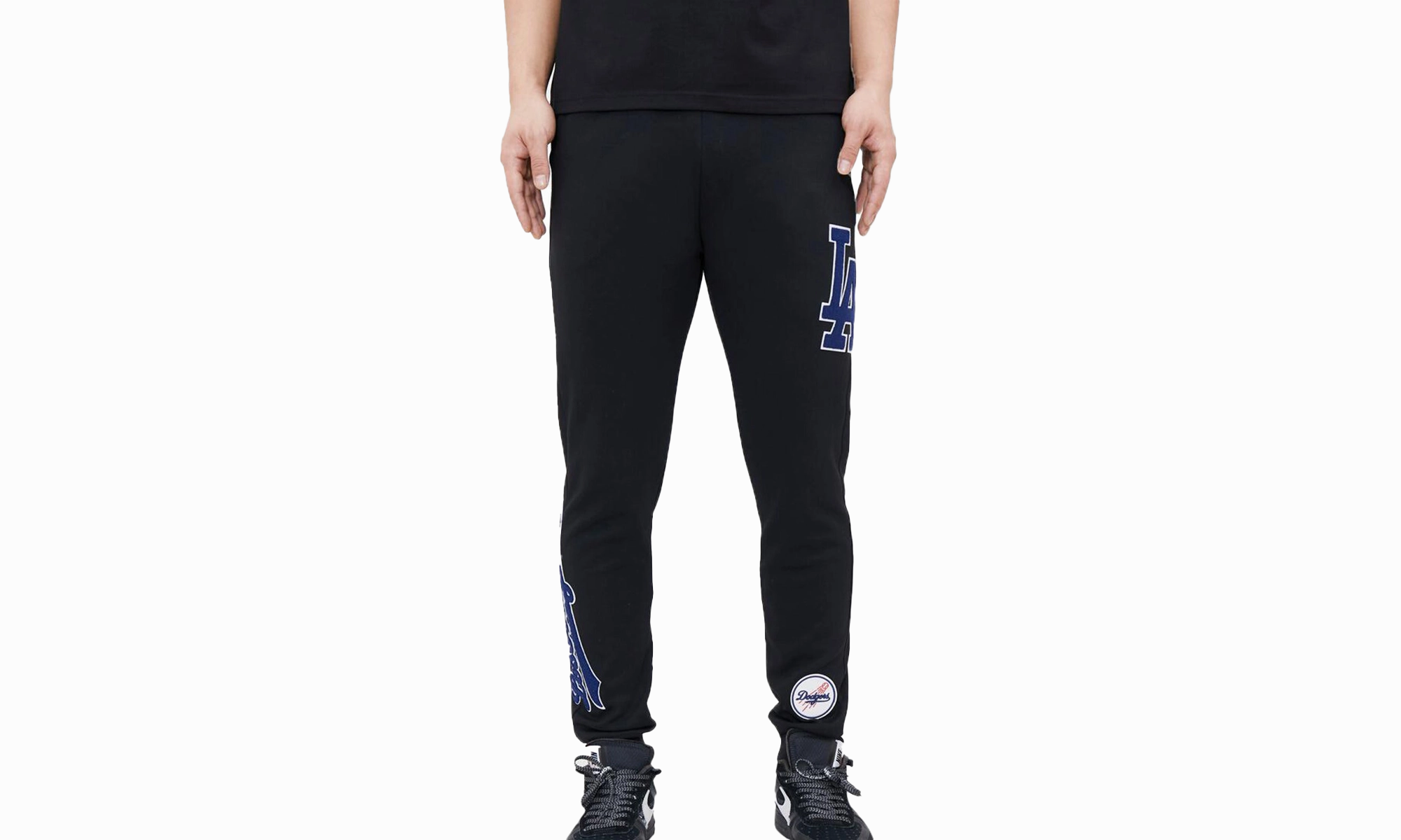 MLB Los Angeles Dodgers Logo Joggers Blk Sweatpants "Black"