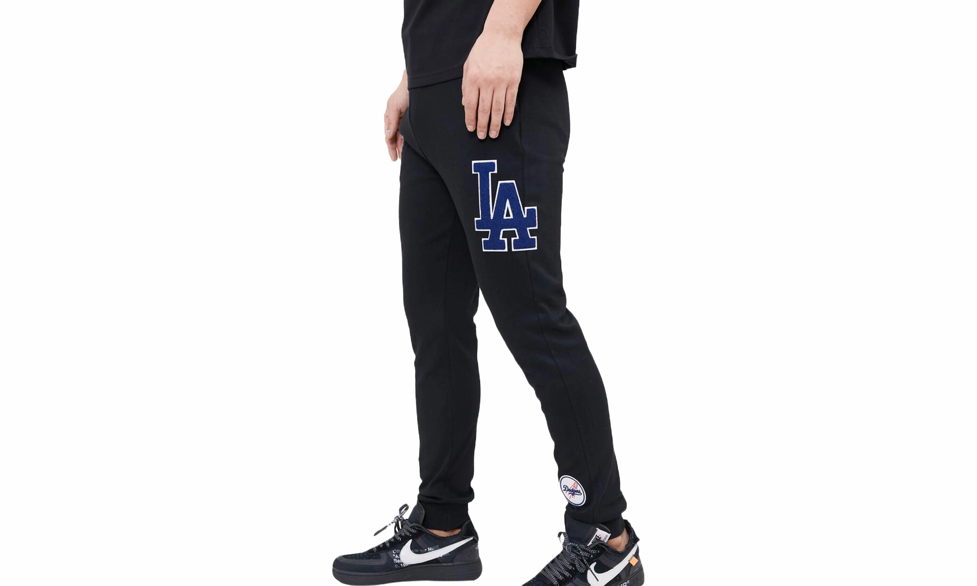 MLB Los Angeles Dodgers Logo Joggers Blk Sweatpants "Black"