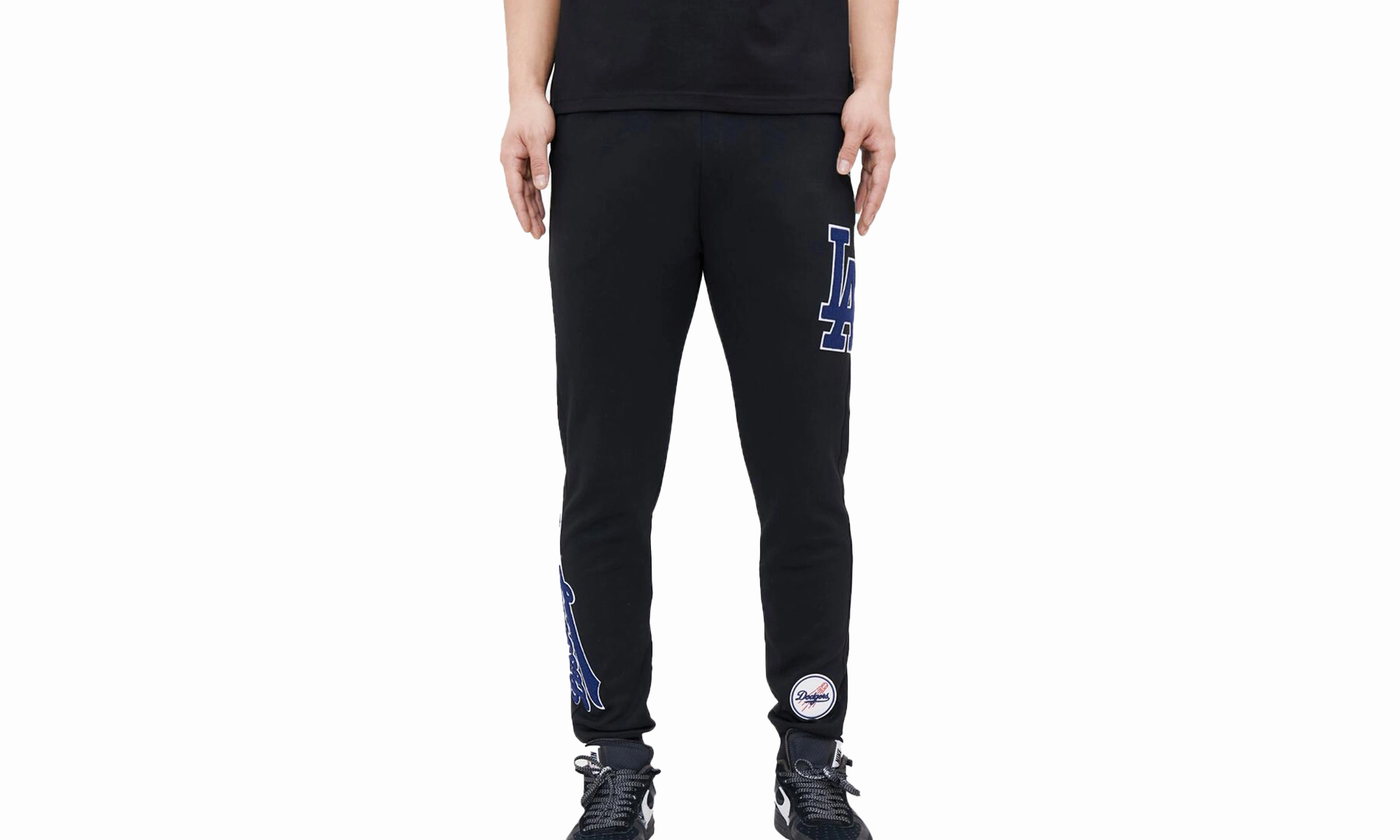 MLB Los Angeles Dodgers Logo Joggers Blk Sweatpants "Black"