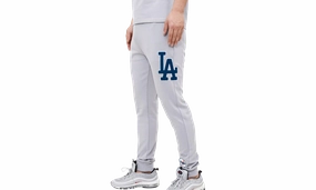 MLB Los Angeles Dodgers Logo Joggers Sweatpants "Grey"