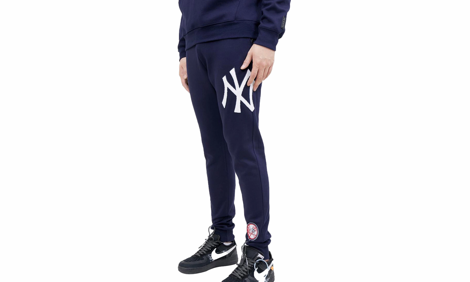 MLB New York Yankees Logo Joggers Sweatpants "Navy"