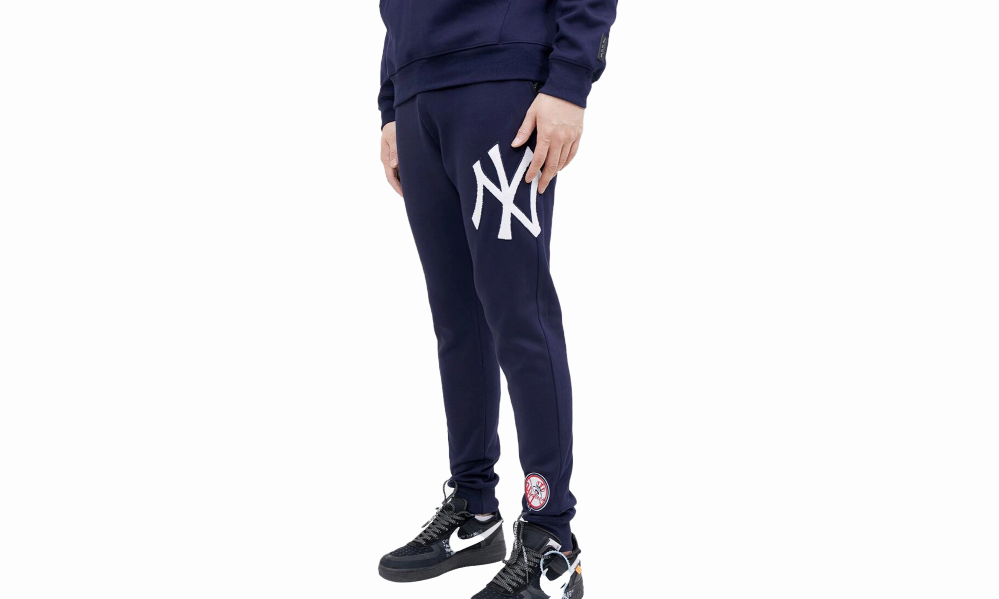 MLB New York Yankees Logo Joggers Sweatpants "Navy"