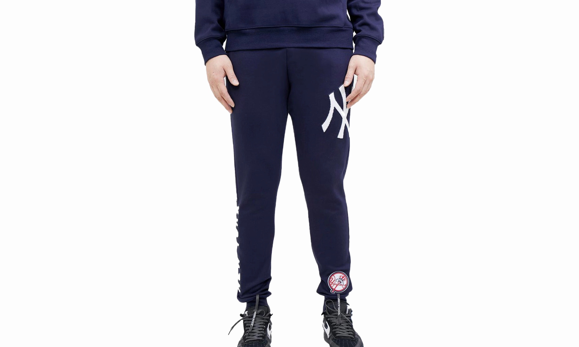 MLB New York Yankees Logo Joggers Sweatpants "Navy"