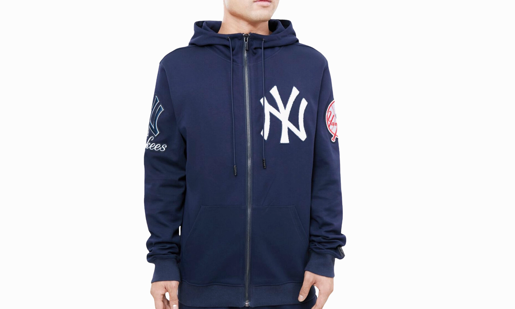 MLB New York Yankees Logo Navy Zip-Up Hoodie "Navy"