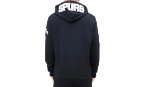 MLB San Antonio Spurs Logo /Silver P/O Hoodie "Black"