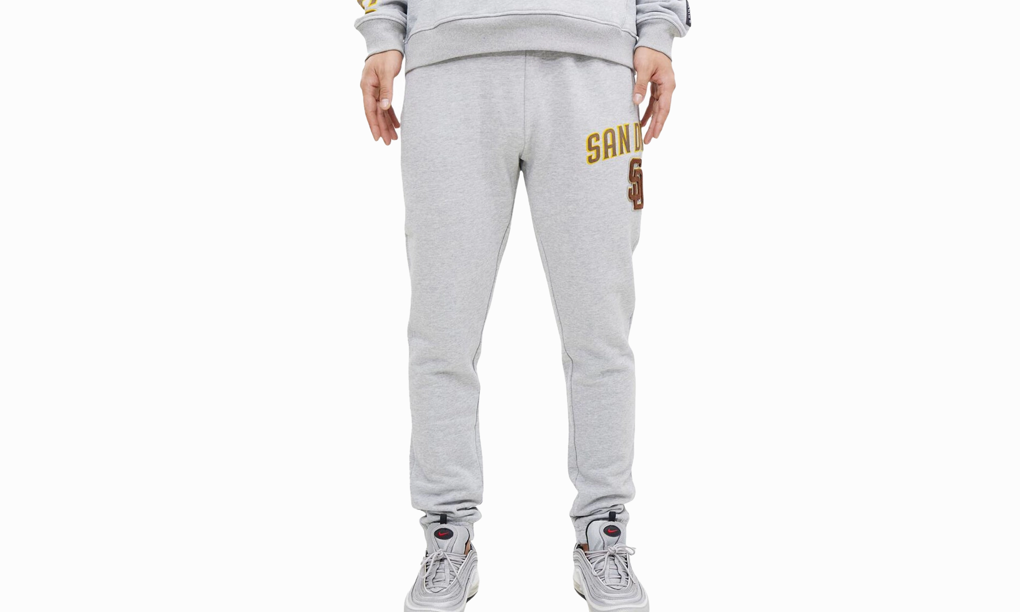 MLB San Diego Padres Stacked Logo Sweatpants "Grey"