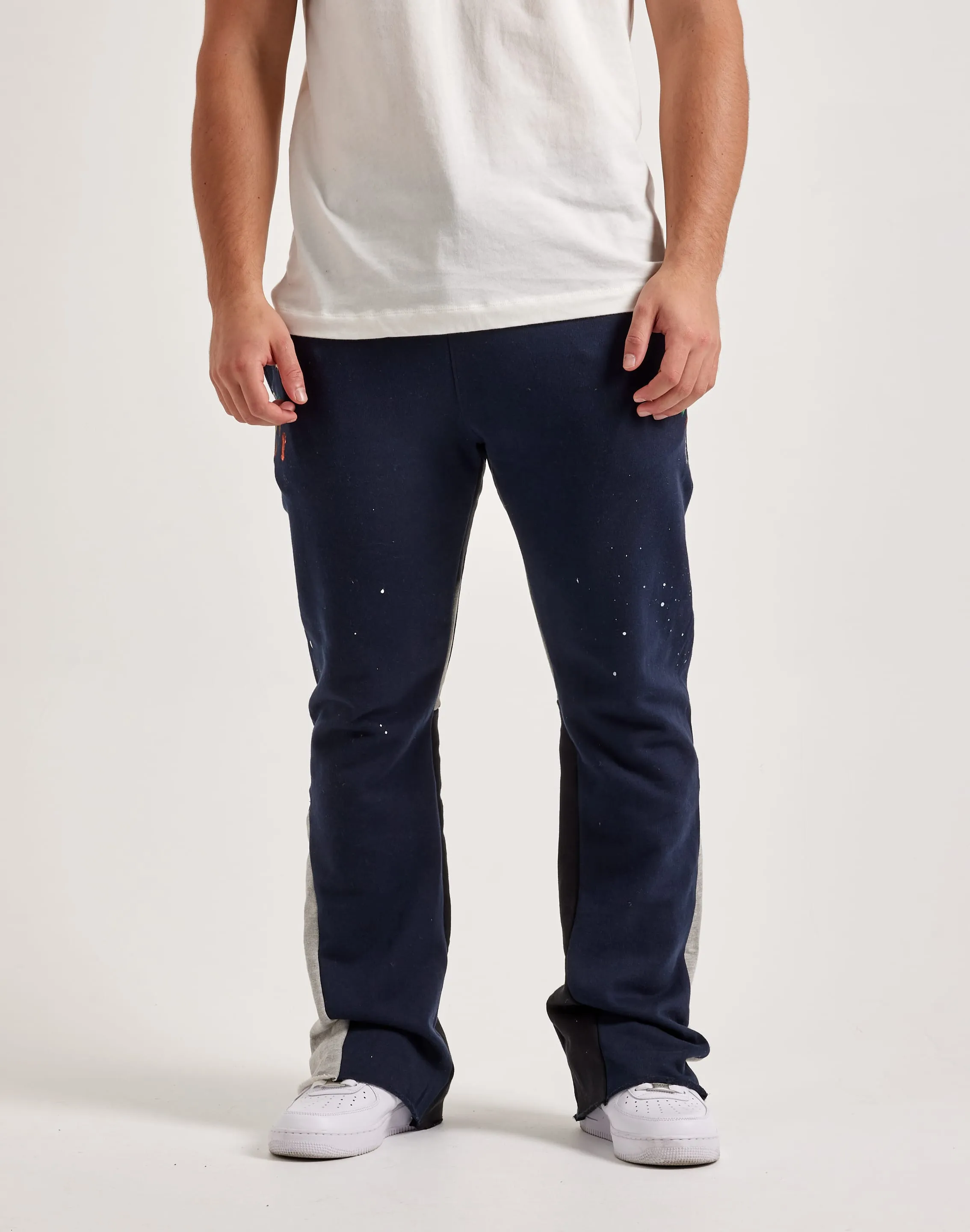 NonBindingEdges Royal Charm MNML Contrast Bootcut Sweatpants