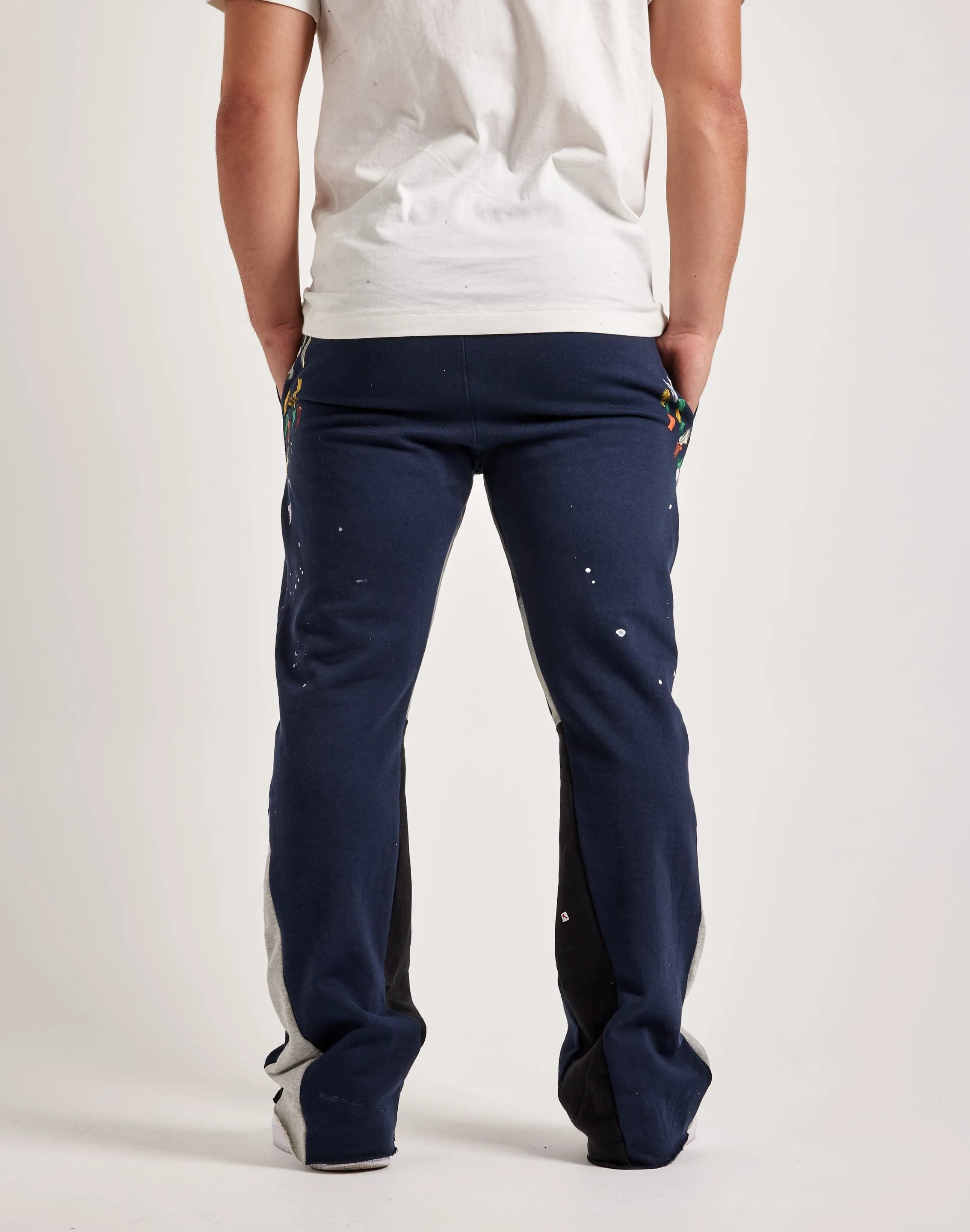 MNML Contrast Bootcut Sweatpants Downtown Cool Silver Glow
