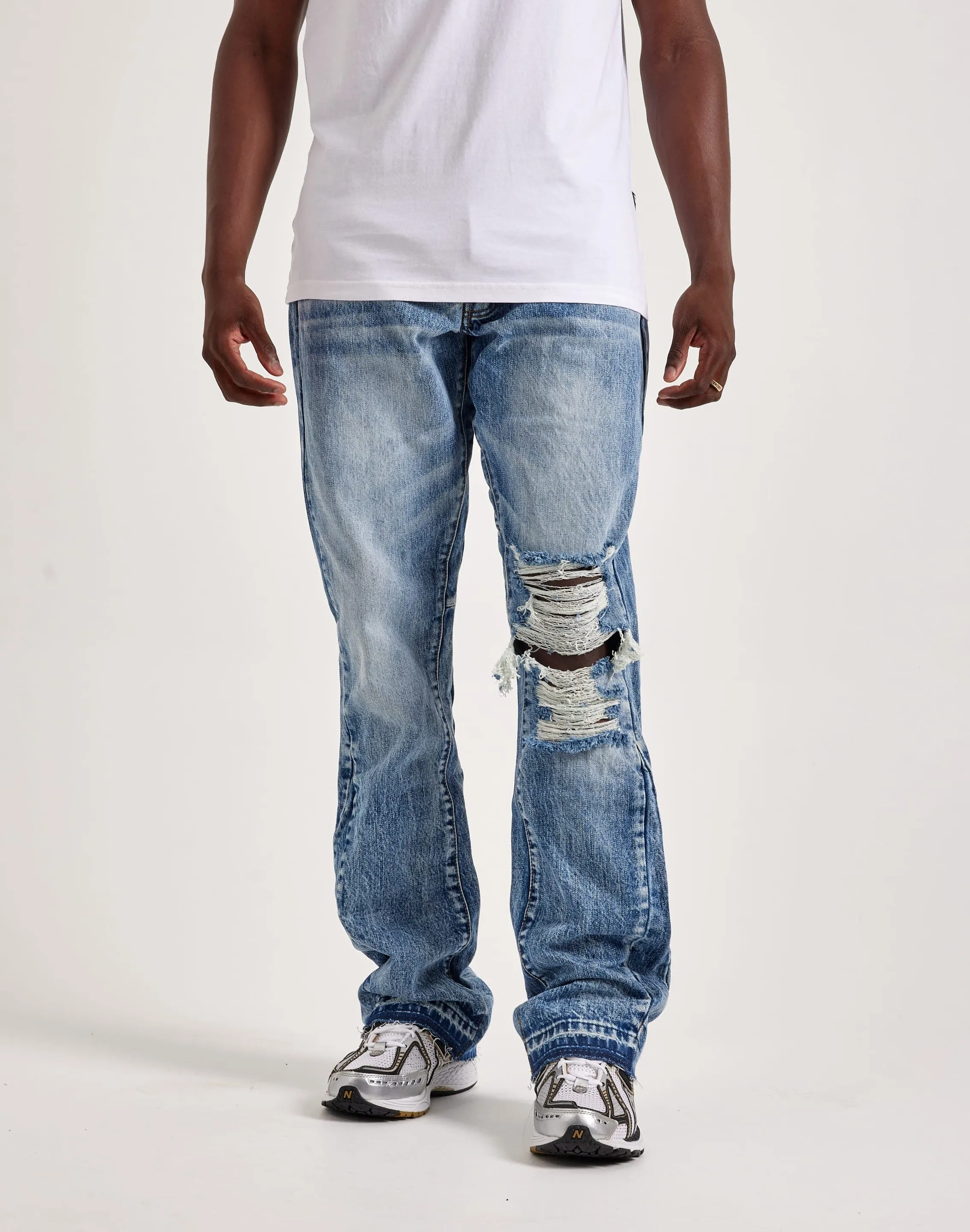Myth Glow Farm Glow MNML Flare Denim Jeans
