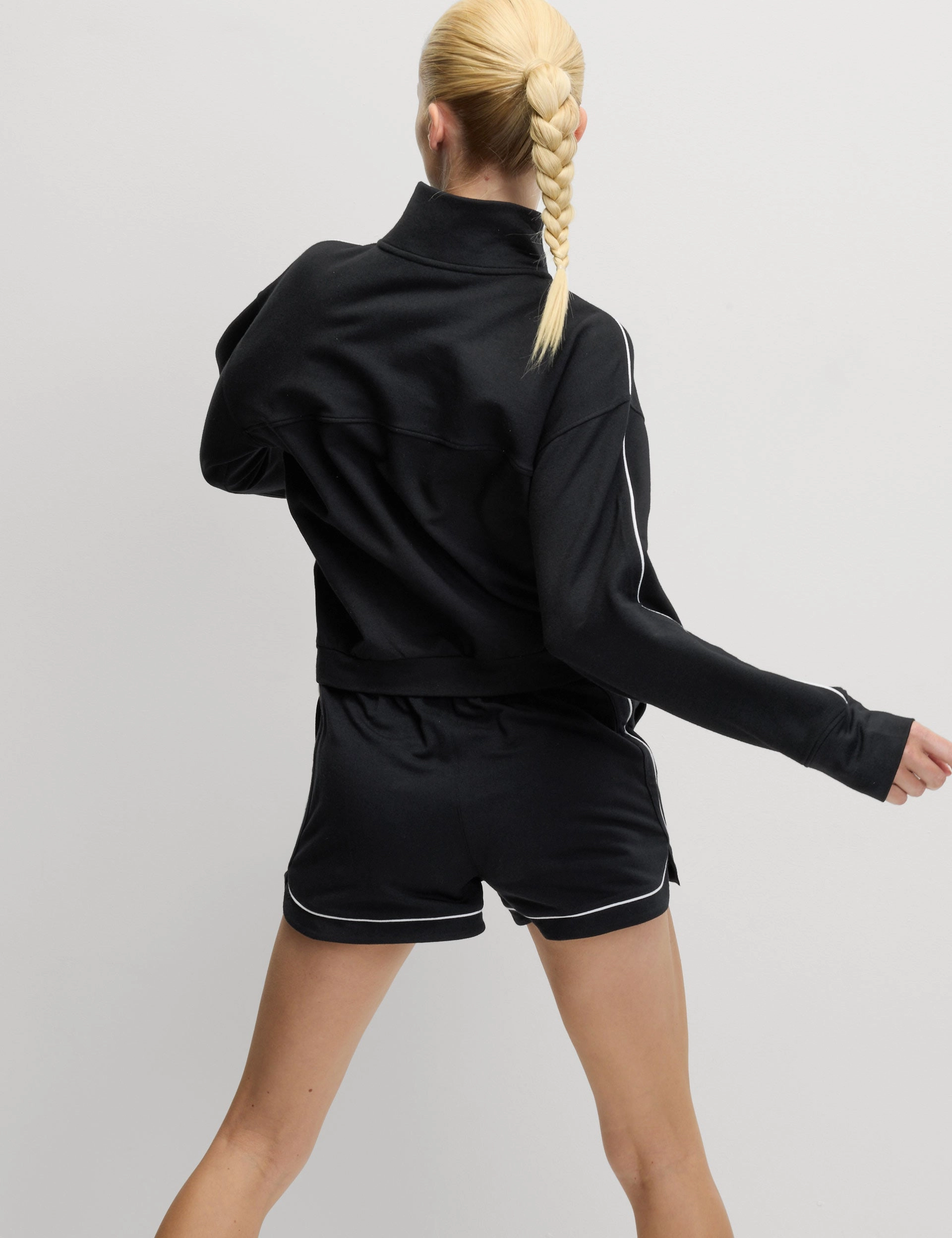 Casual Elegance Modal Rich High Waisted Shorts - Black