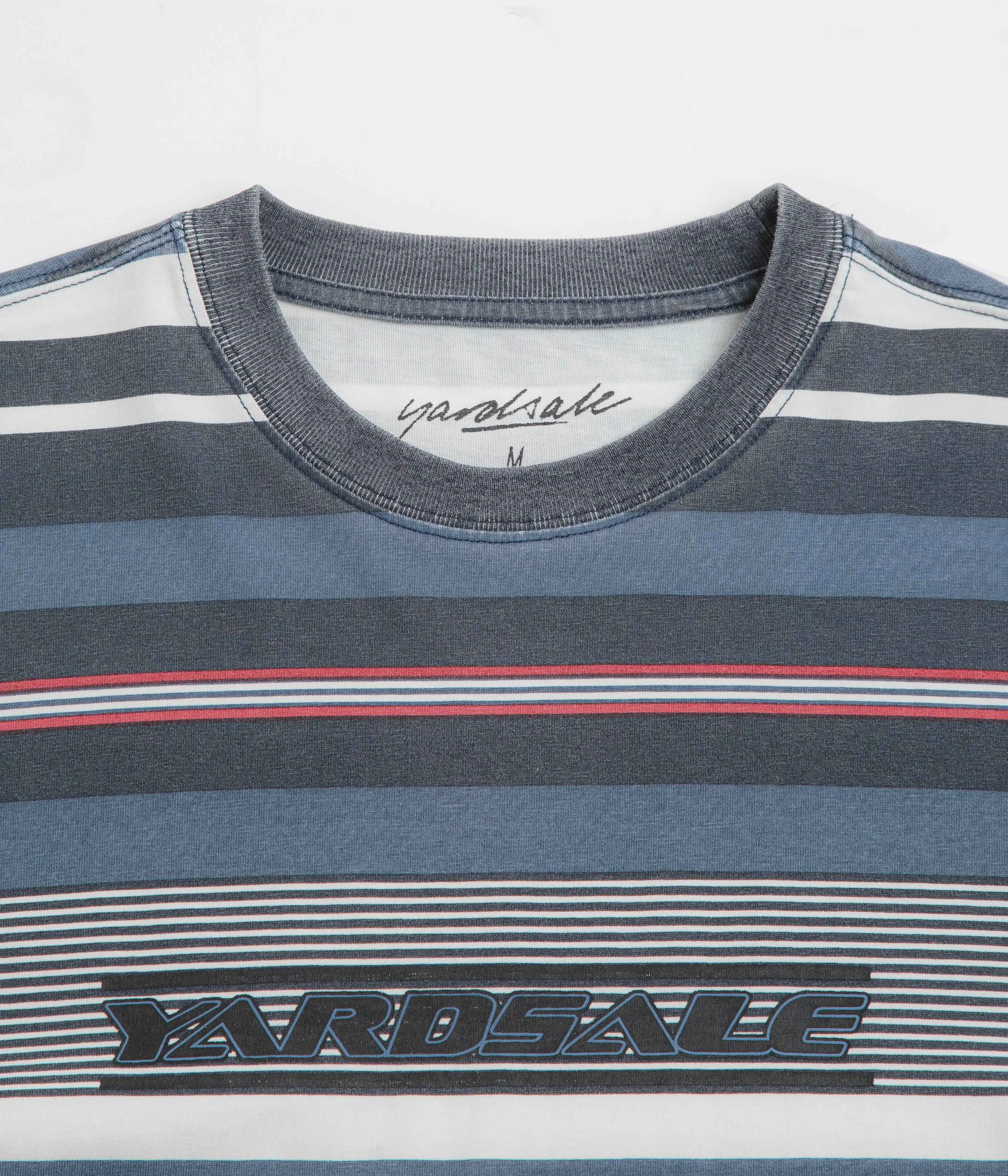 fall season geometric Yardsale Club T-Shirt - Blue