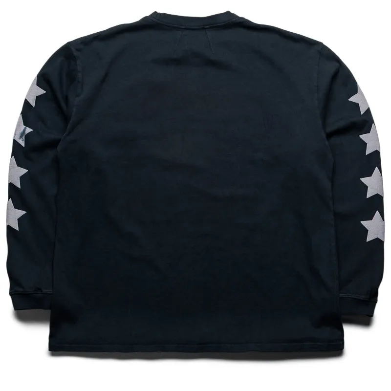 city break quick-drying Rhude Cambridge State Champs L/S Tee - Vintage Black