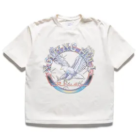 Rhude Notting Hill Eagle Tee - Vintage White Running Event ethnic hem