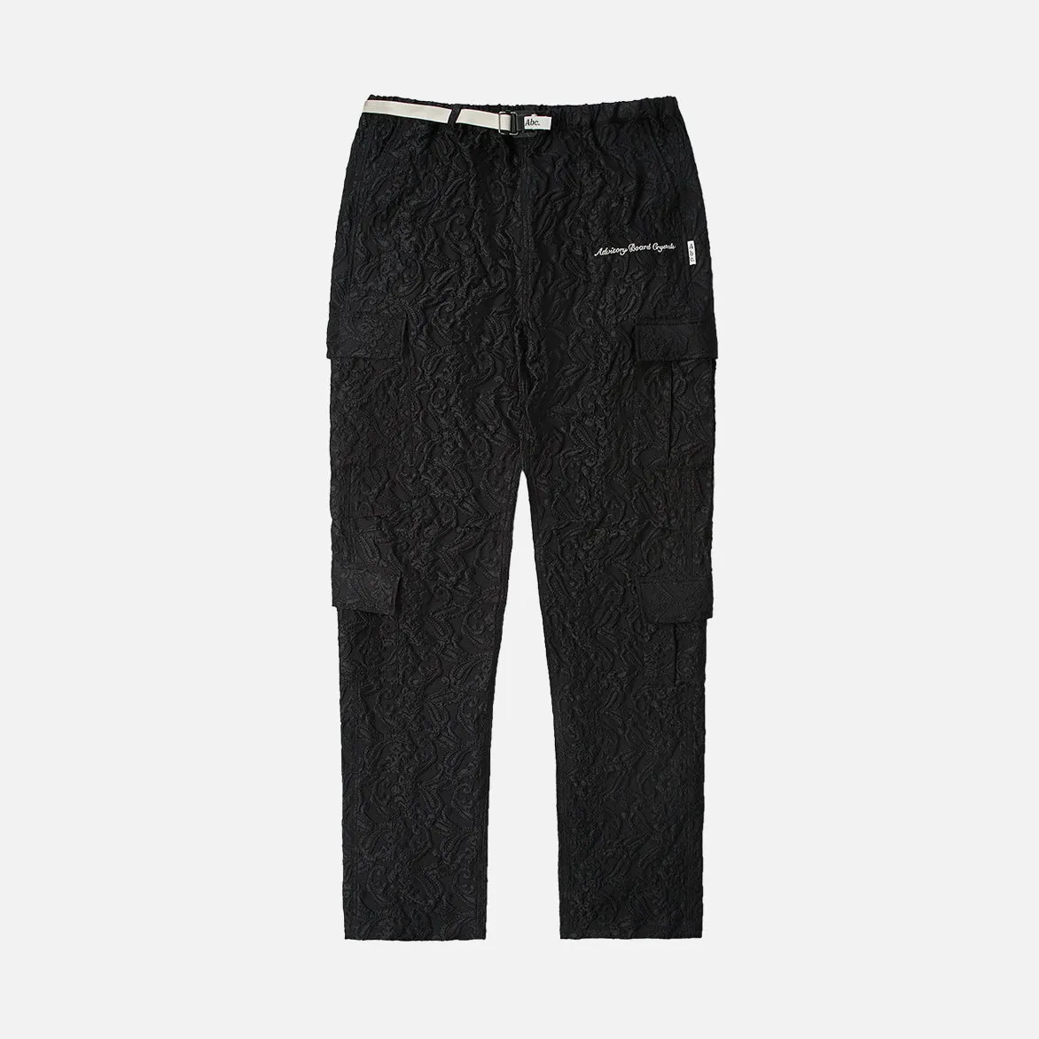 Magic Glow Colorfast Technology PUFF MEMORY JACQUARD CARGO PANT - BLACK