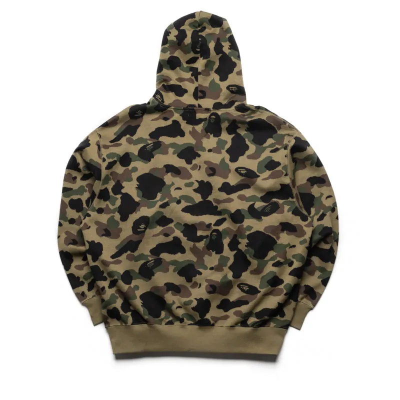 Sun wear A Bathing Ape 1st Camo Jacquard One Point Relaxed Fit Hoodie - Green