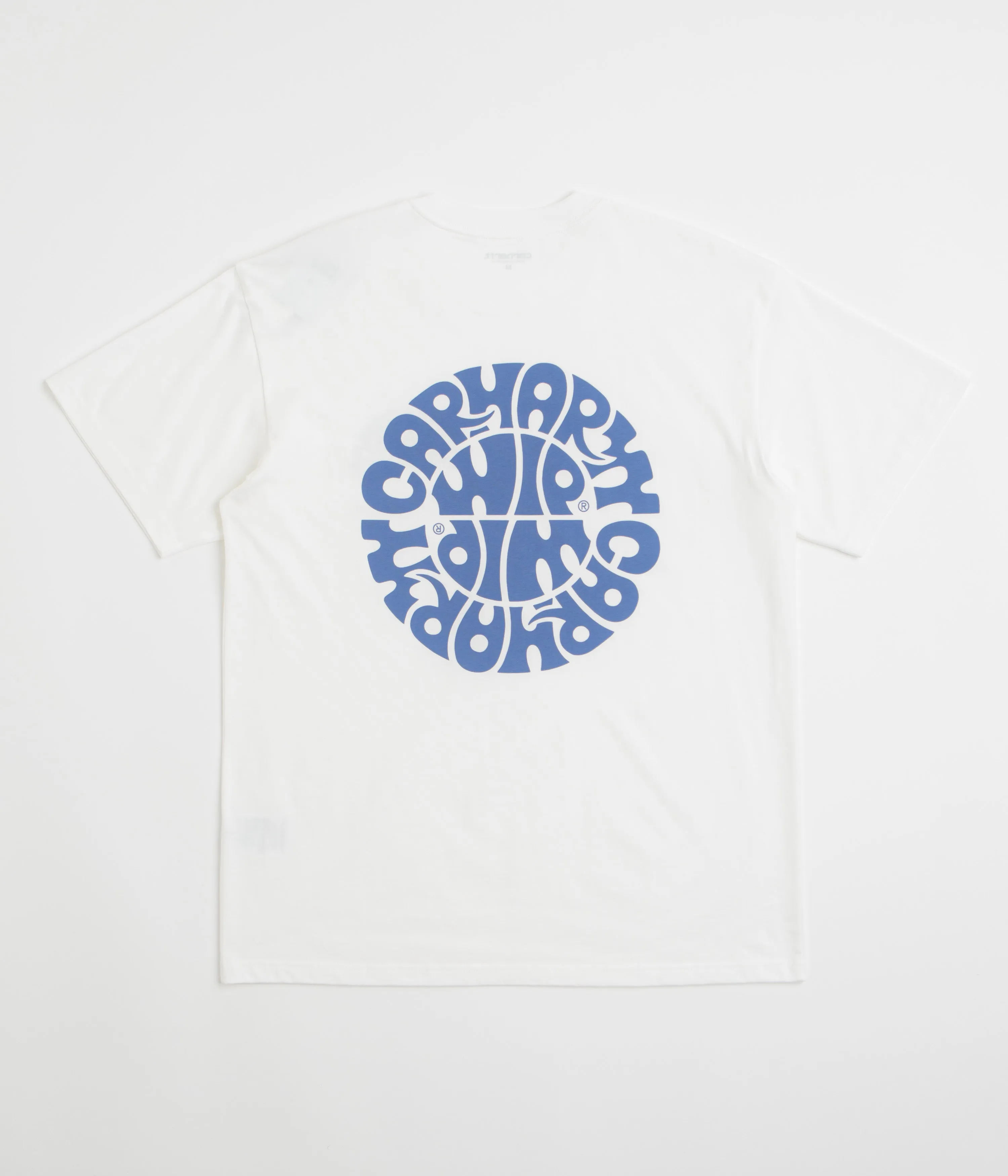 loose silhouette Carhartt Jazzy T-Shirt - White / Blue Iris