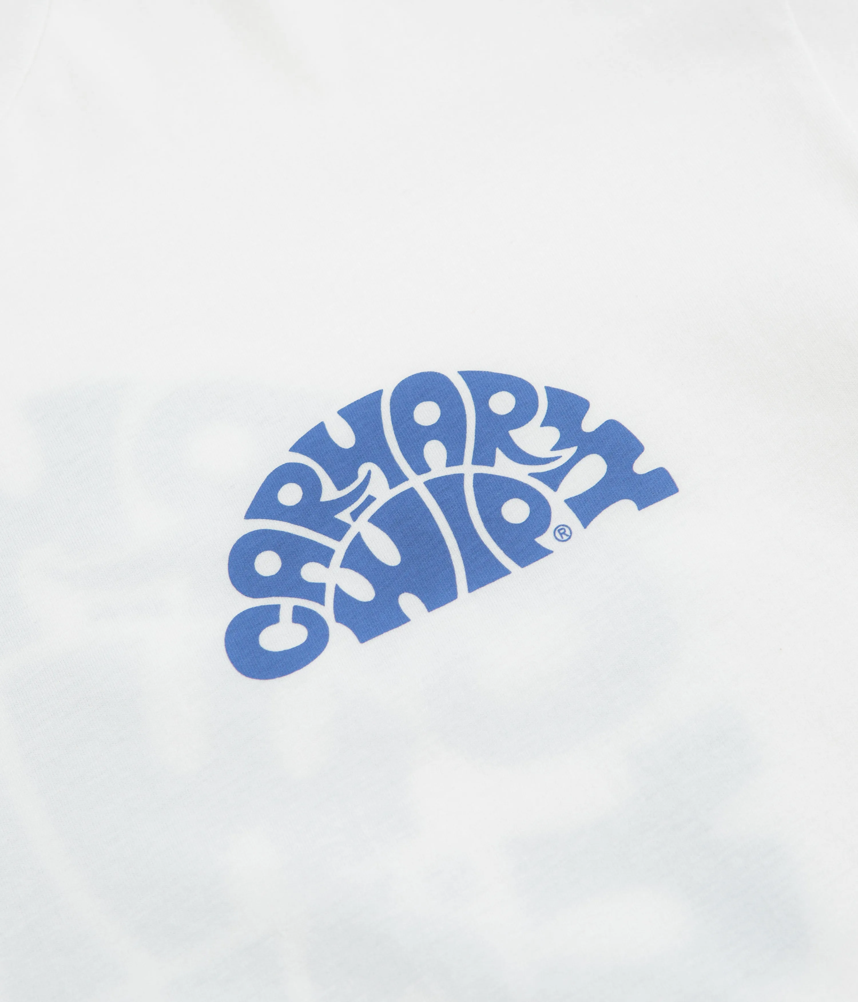 Scoop neck Carhartt Jazzy T-Shirt - White / Blue Iris