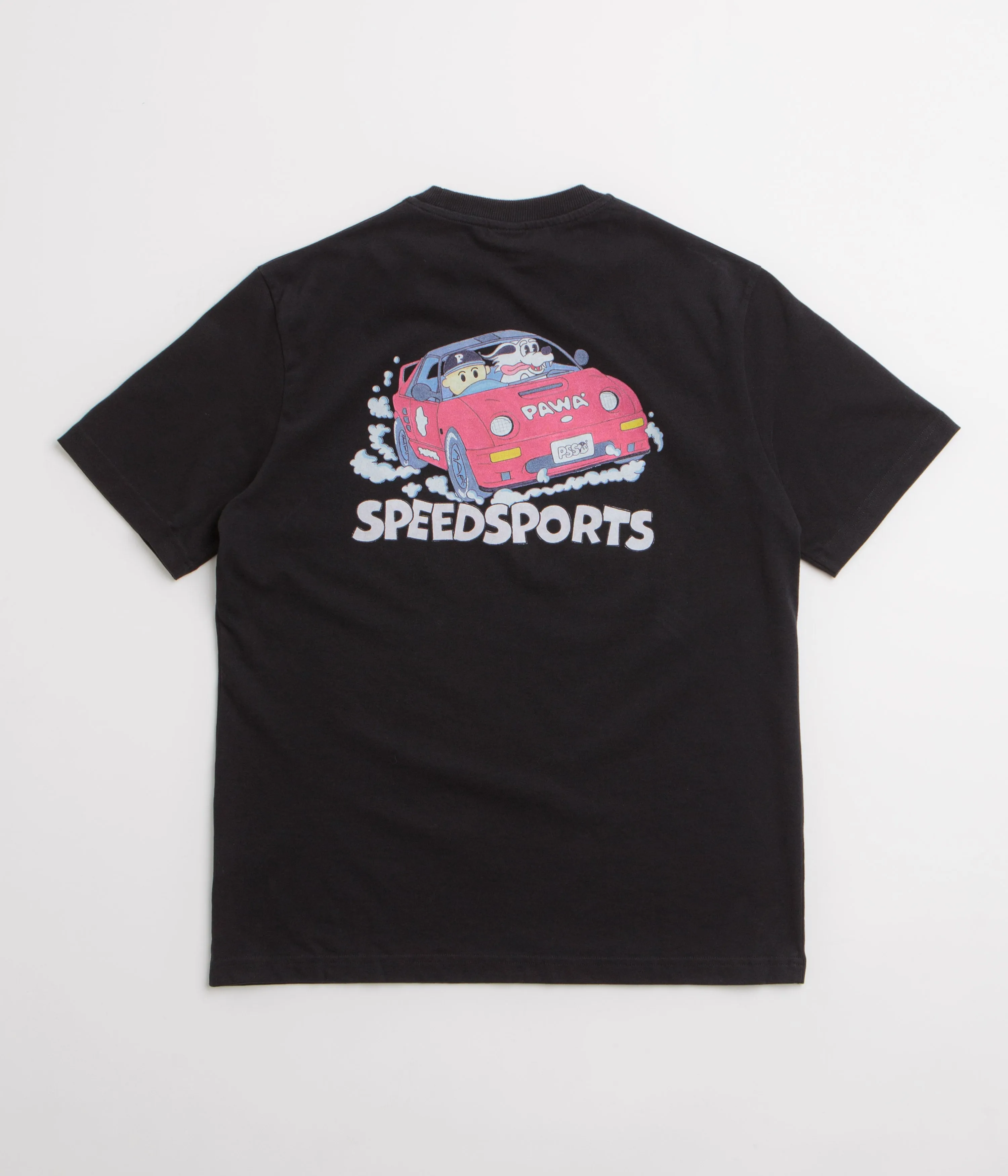 sheath silhouette Pawa Speed Sports Raceday T-Shirt - Black