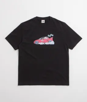 Pawa Speed Sports Raceday T-Shirt - Black Button Down Hook And Loop