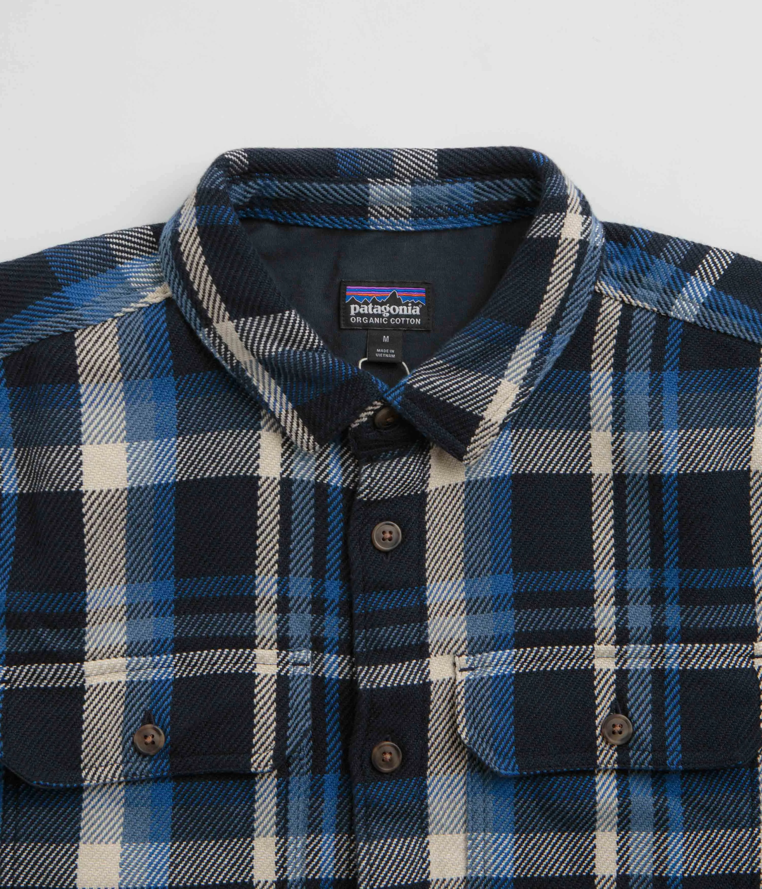 Patagonia Fjord Loft Shirt - Coastal Sunset: Pitch Blue Pure Cotton Minimalist Aesthetic