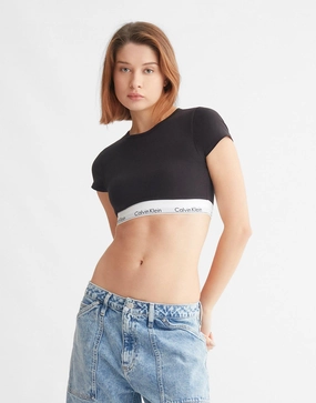Durable Fit sports event Modern Cotton T-Shirt Bralette