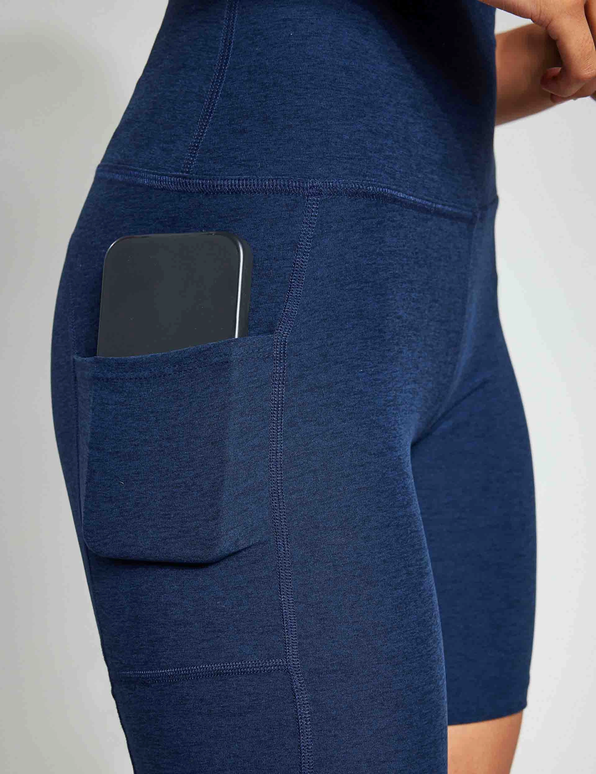 Fair trade Spacedye Team Pockets Biker Short - Nocturnal Navy