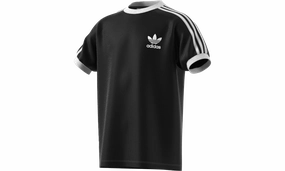 3-stripes Mens Tee Mens Style "BLACK/WHITE" AntiPillingFabric WaterRepellent Surface