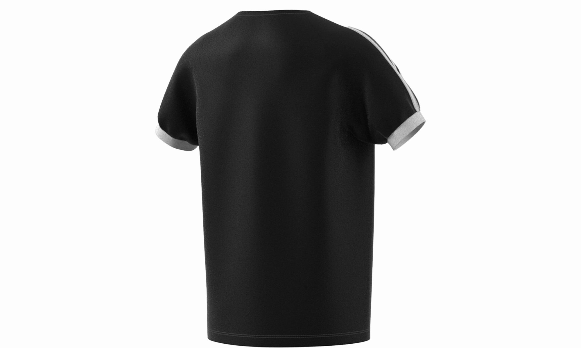 3-stripes Mens Tee Mens Style "BLACK/WHITE" Queen Glow