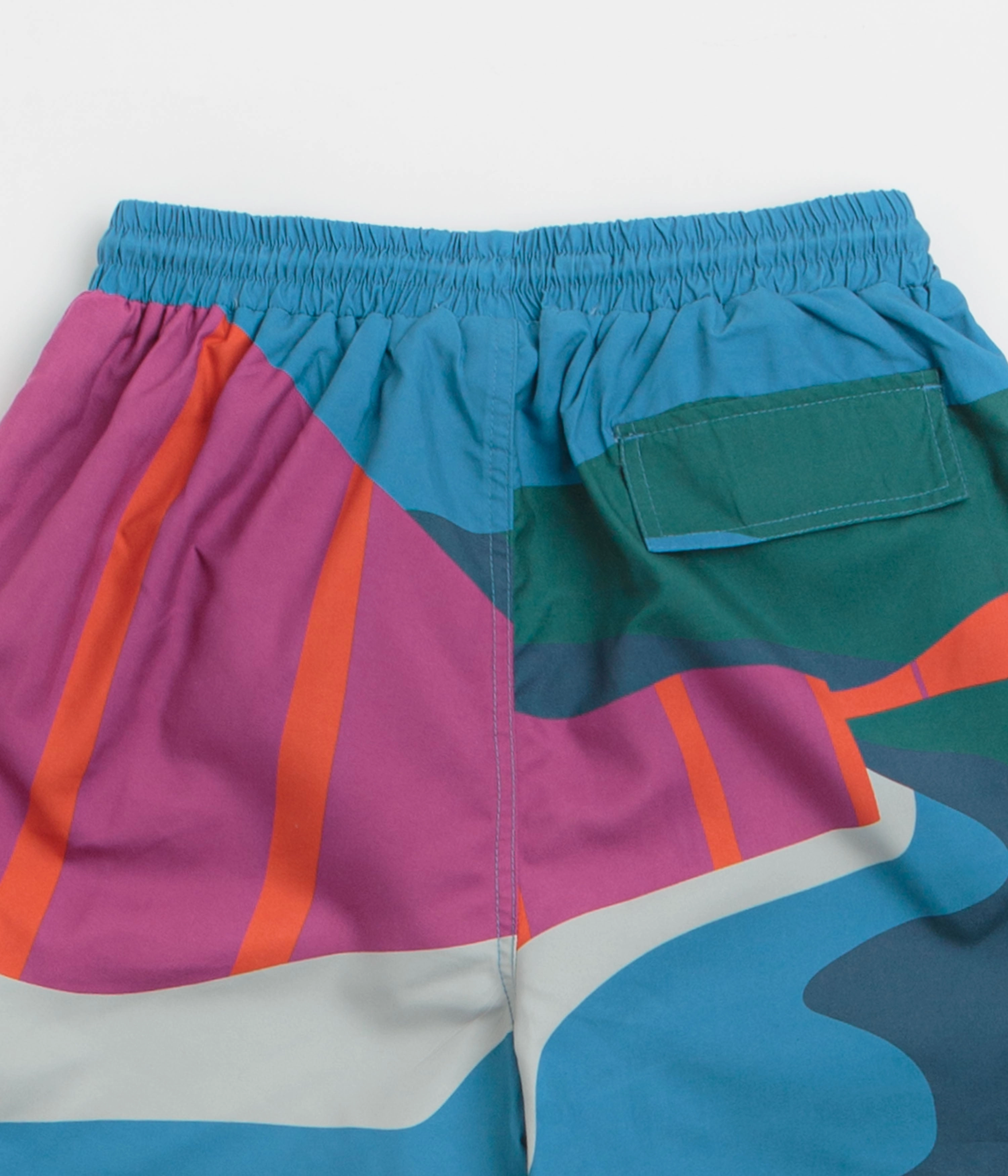 by Parra The Festival Fence Swim Shorts - Blue Quick Absorption