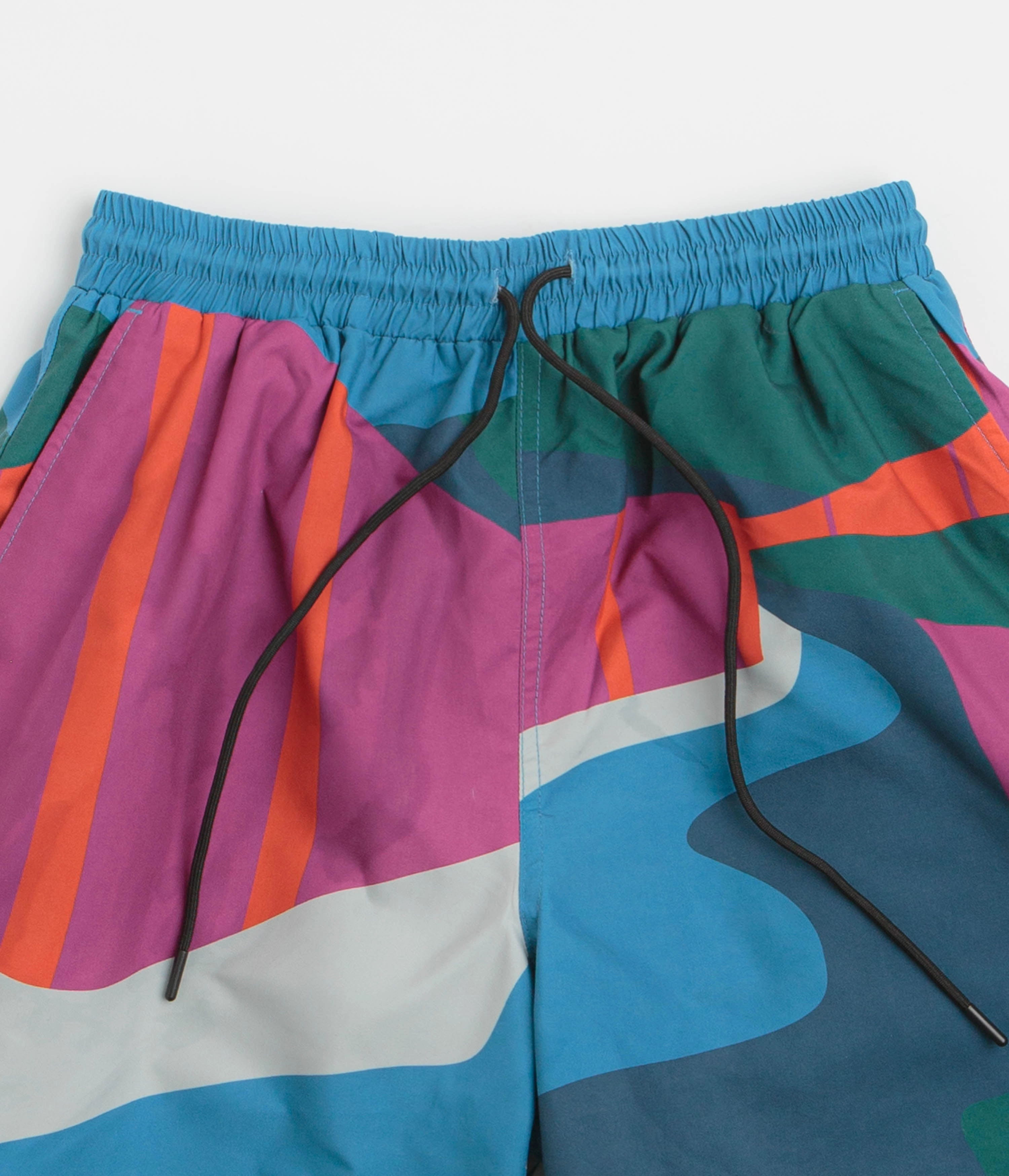 Quick Pocket Access winter shorts by Parra The Festival Fence Swim Shorts - Blue