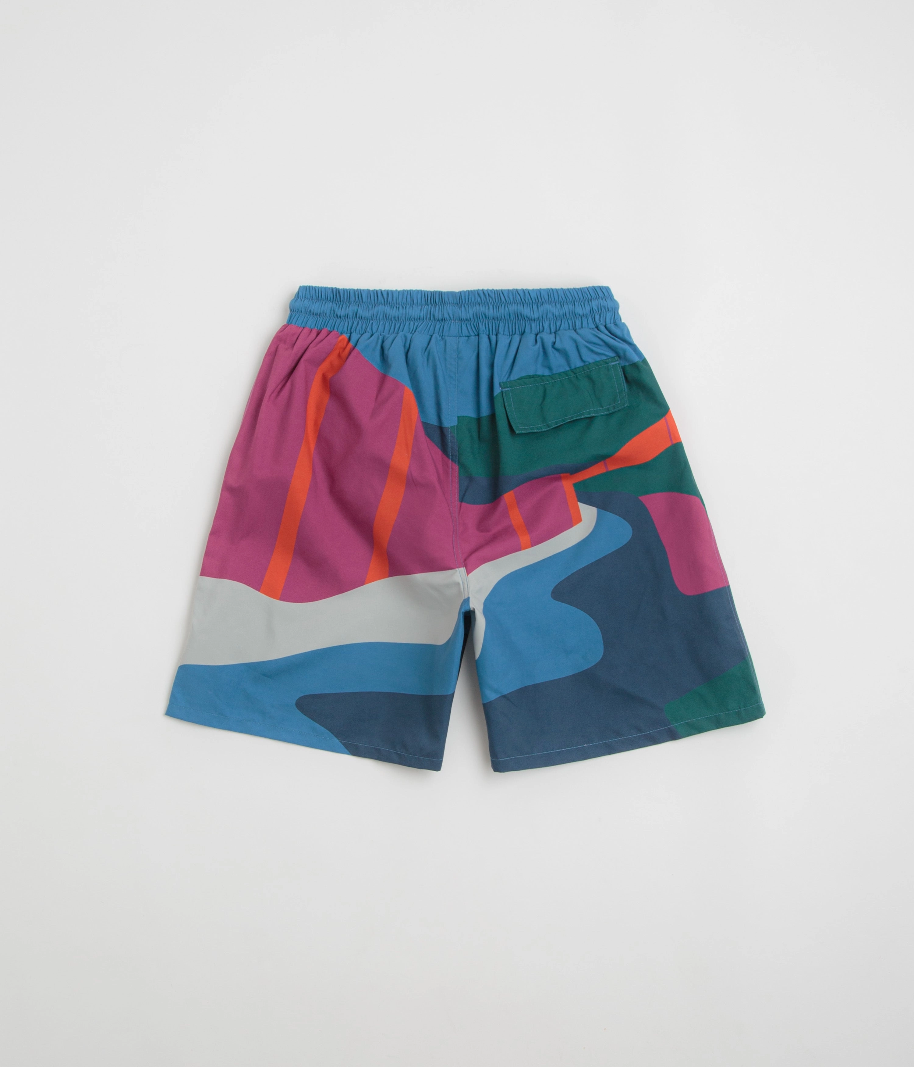 All Day Comfort by Parra The Festival Fence Swim Shorts - Blue