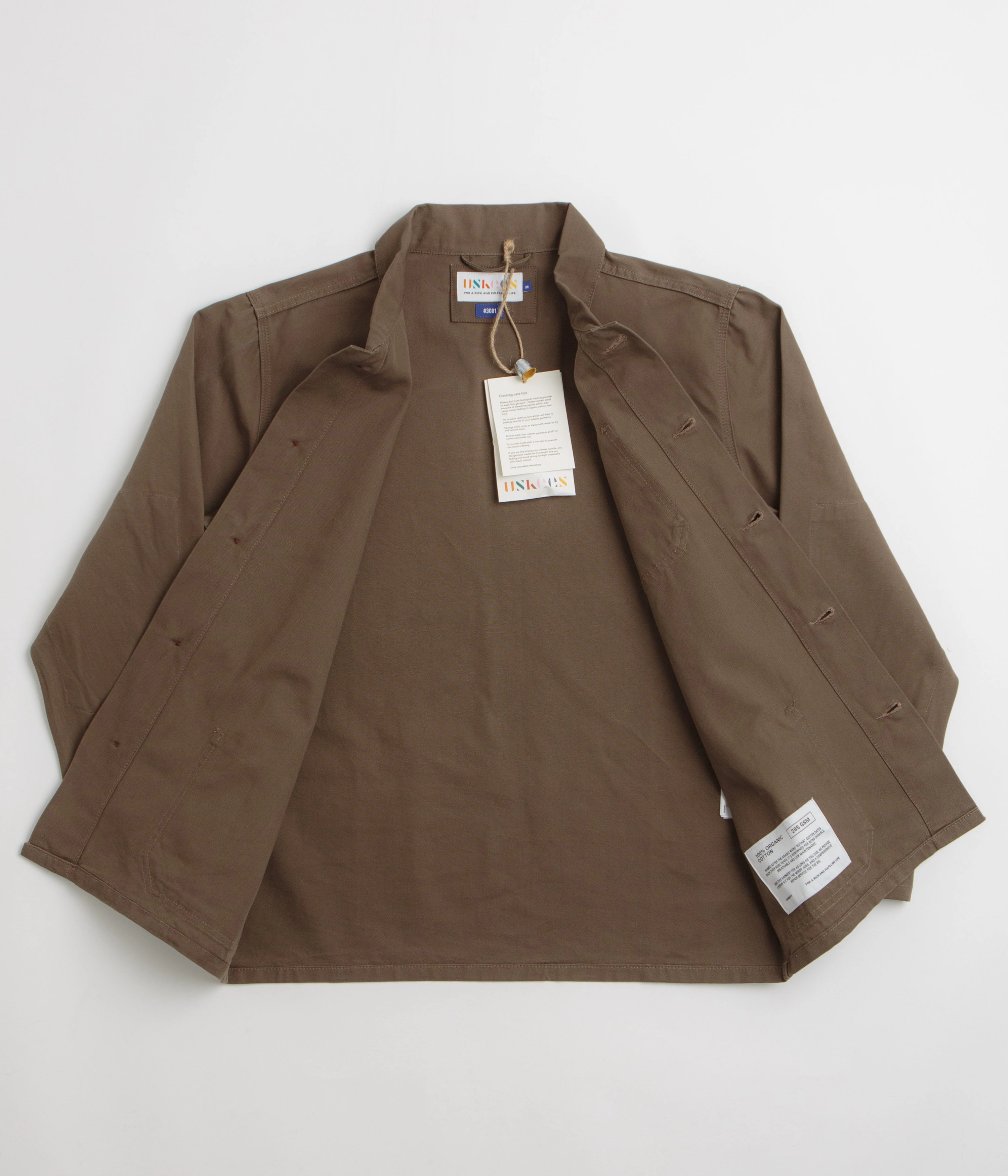 Trendy Accessory Uskees 3001 Buttoned Overshirt - Dark Taupe