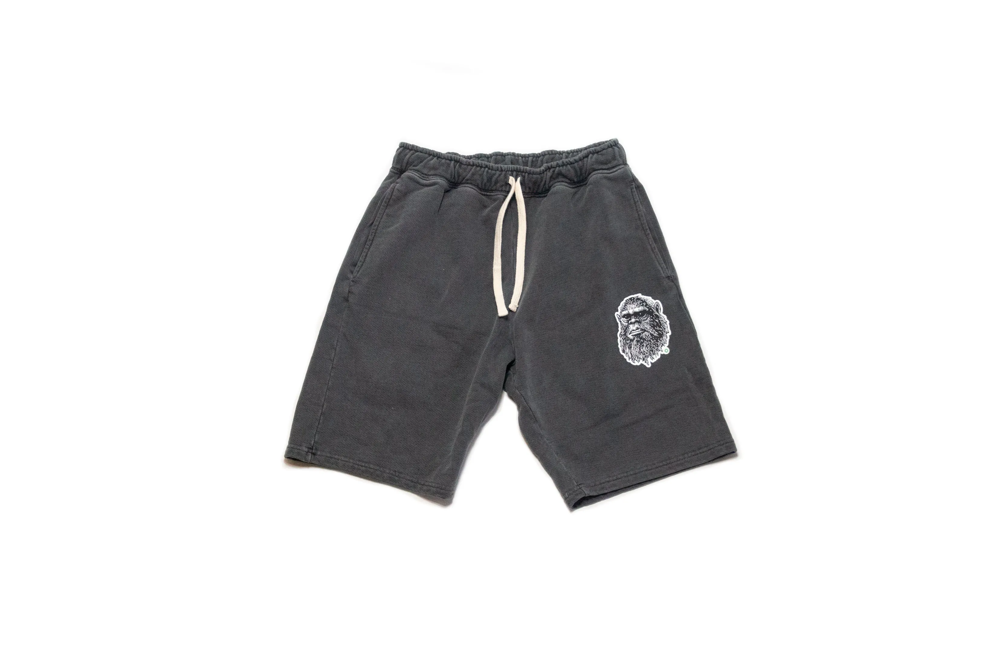 Arkansocks - Mugshot x Standard Issue Sweathshorts (Charcoal Grey) Compact Packable Design Hero Mode