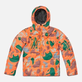 MILITARY CAMO PUFFER JACKET - ORANGE ReflectiveTrims