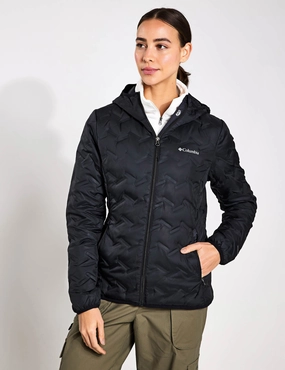Delta Ridge II Down Hooded Jacket - Black Multi Purpose Loops