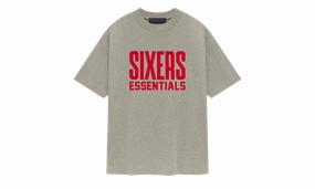 NBA Mens Philadelphia 76ers Tee "Warm Heather" Spanish Glow Breathable Material