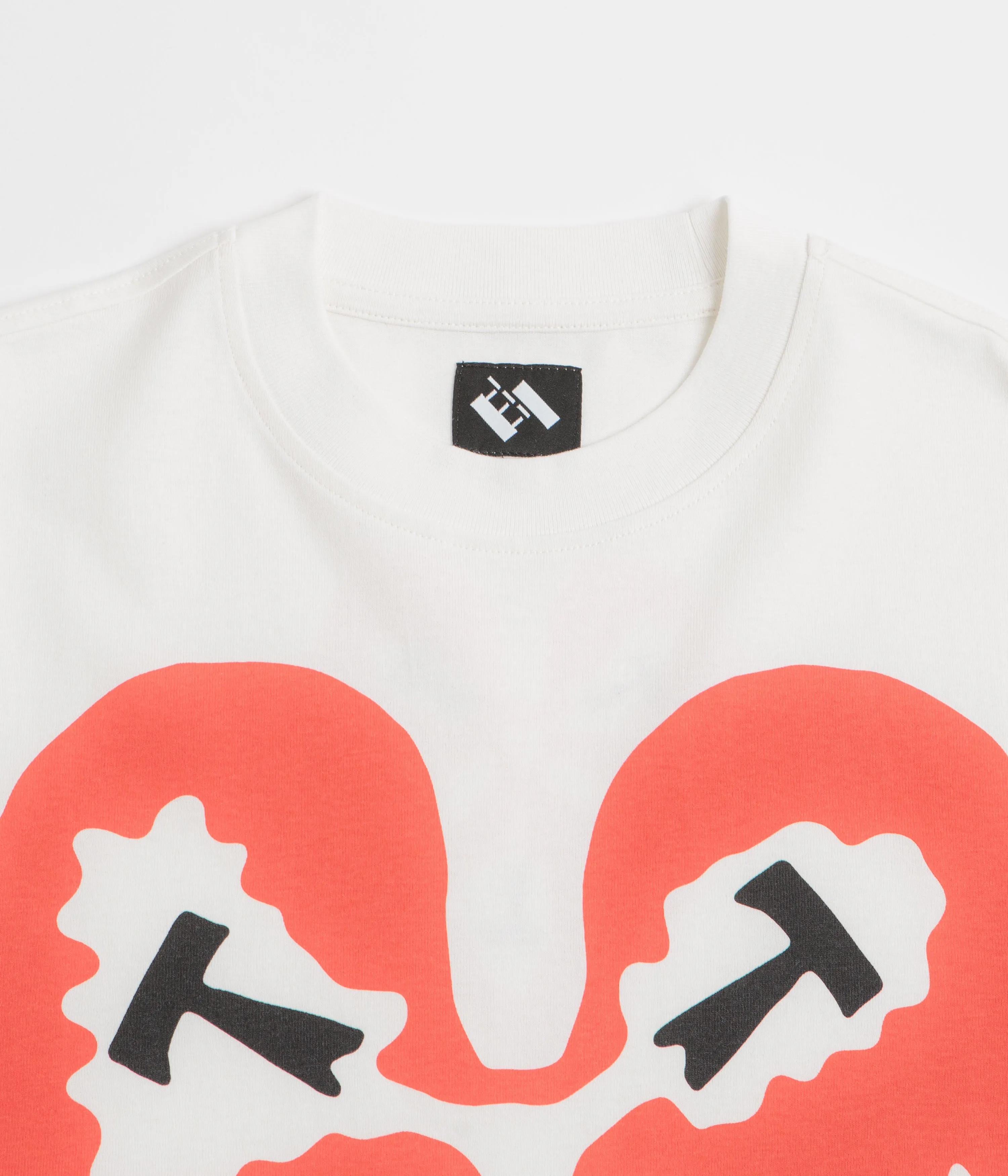 The Trilogy Tapes Heart T-Shirt - White squash venue social venue event