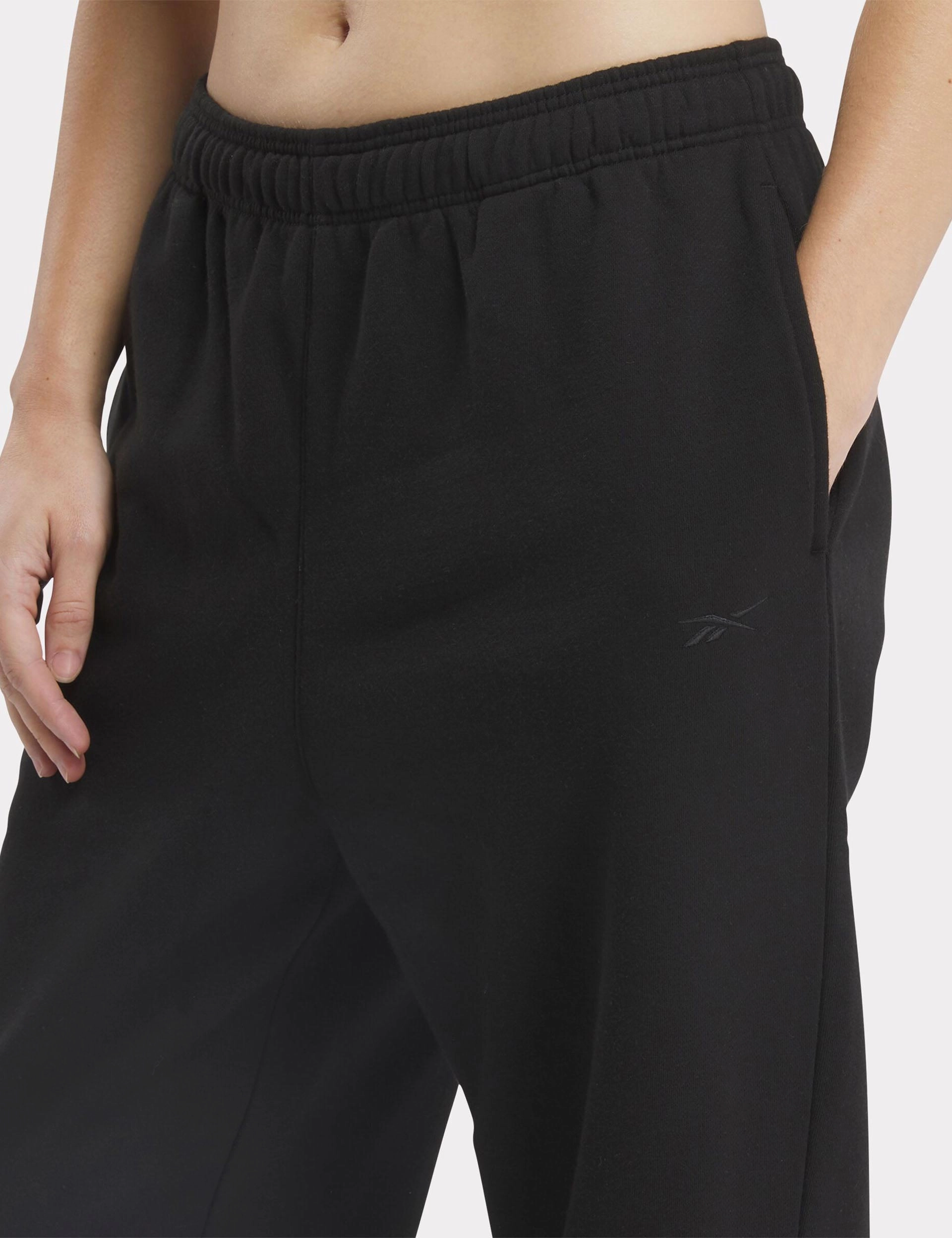 Vented Leg Openings Lux Pants - Black
