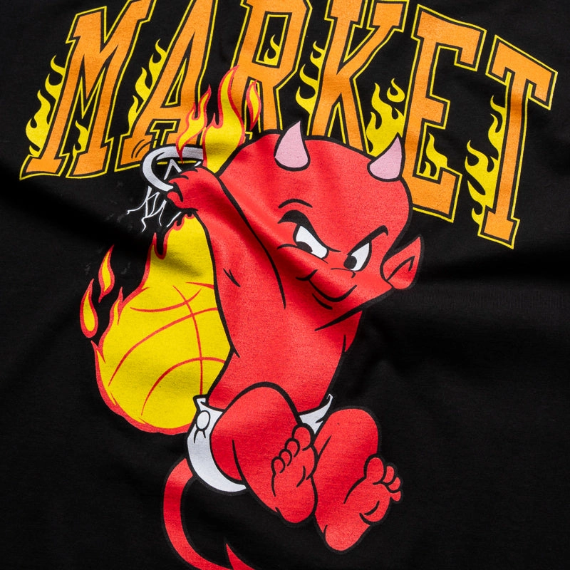 Market x Hot Stuff Dunk Tee - Black Graphic Prints