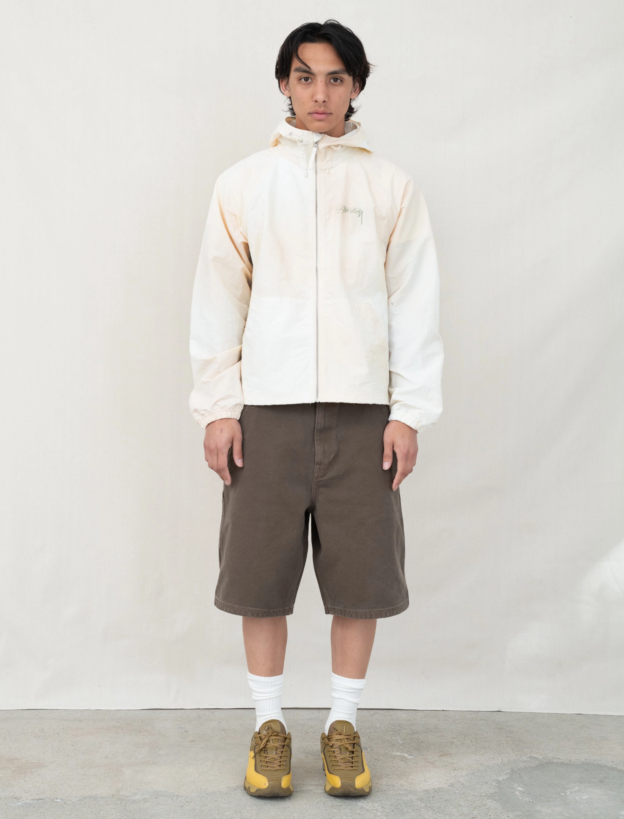 Quick Layer Sport Friendly Work Short Washed Canvas (Brown)