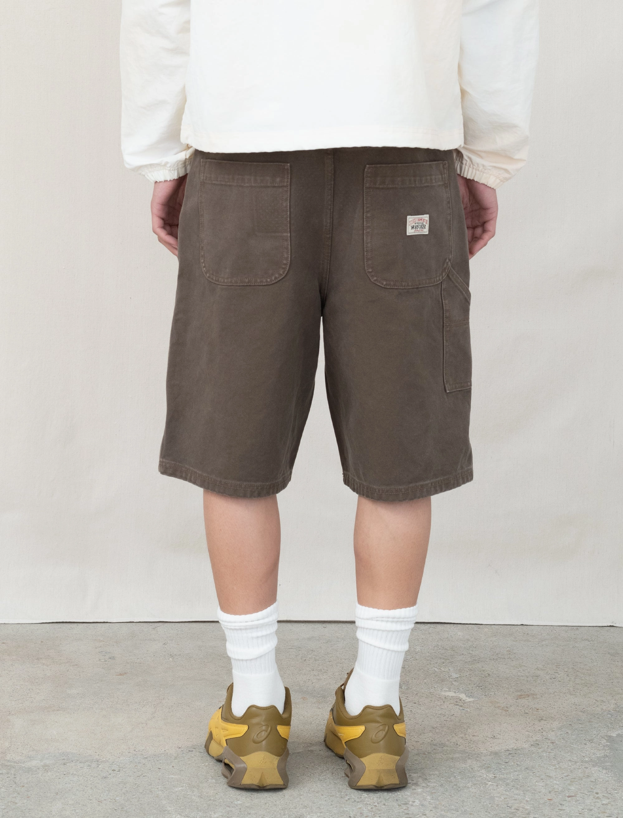 Basic Look Work Short Washed Canvas (Brown)