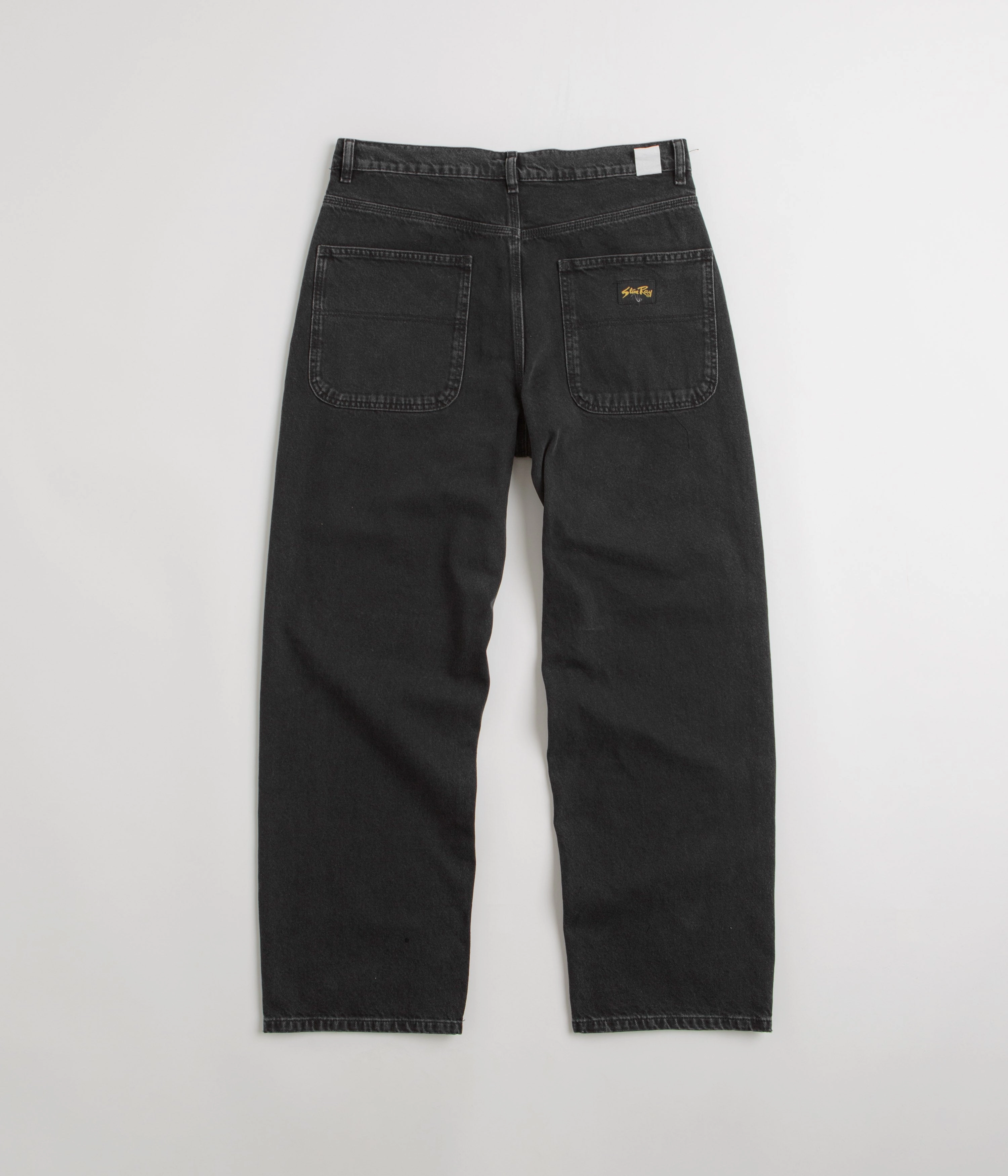 Stan Ray Wide 5 Pants - Stonewashed Black Denim Corduroy texture Thermal Lining