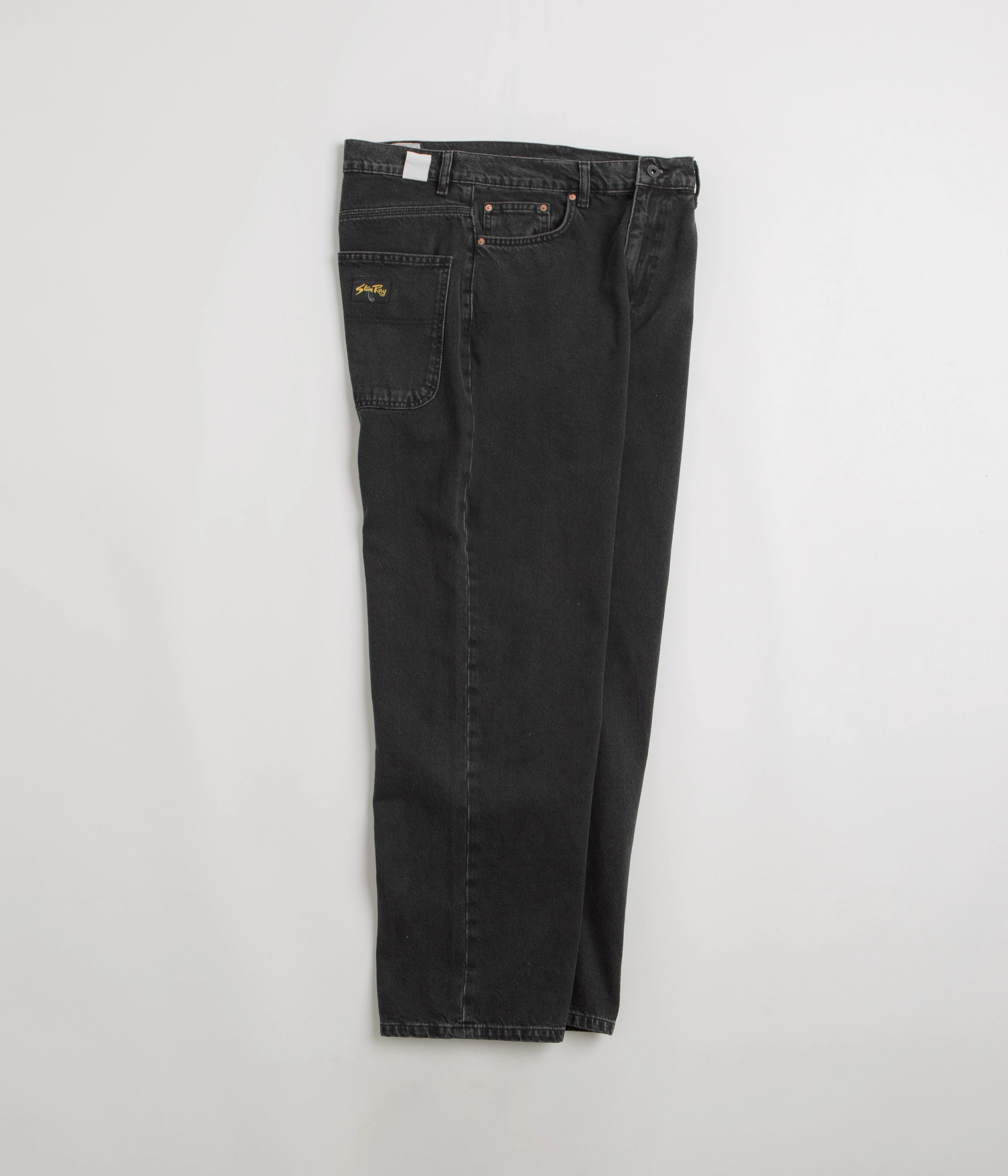Layer Comfort Travel Essential Stan Ray Wide 5 Pants - Stonewashed Black Denim