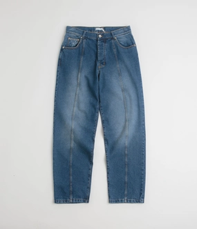 HighRiseWaistband Pop Trading Company DRS Denim Seam Pants - Washed Denim